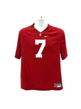 Nike Team Boys XL Jersey Stanford Cardinal Football Maroon White Mesh #7